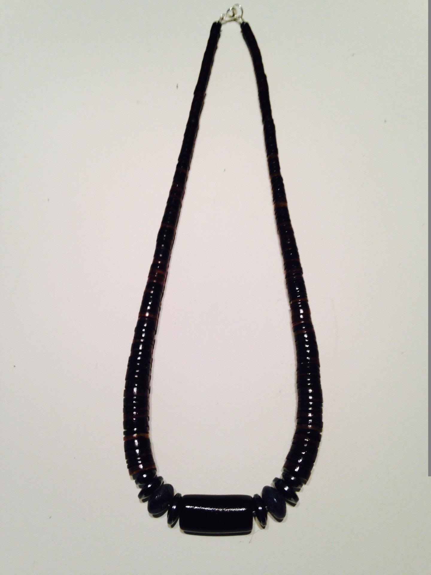 Black Coral and Shell necklaces