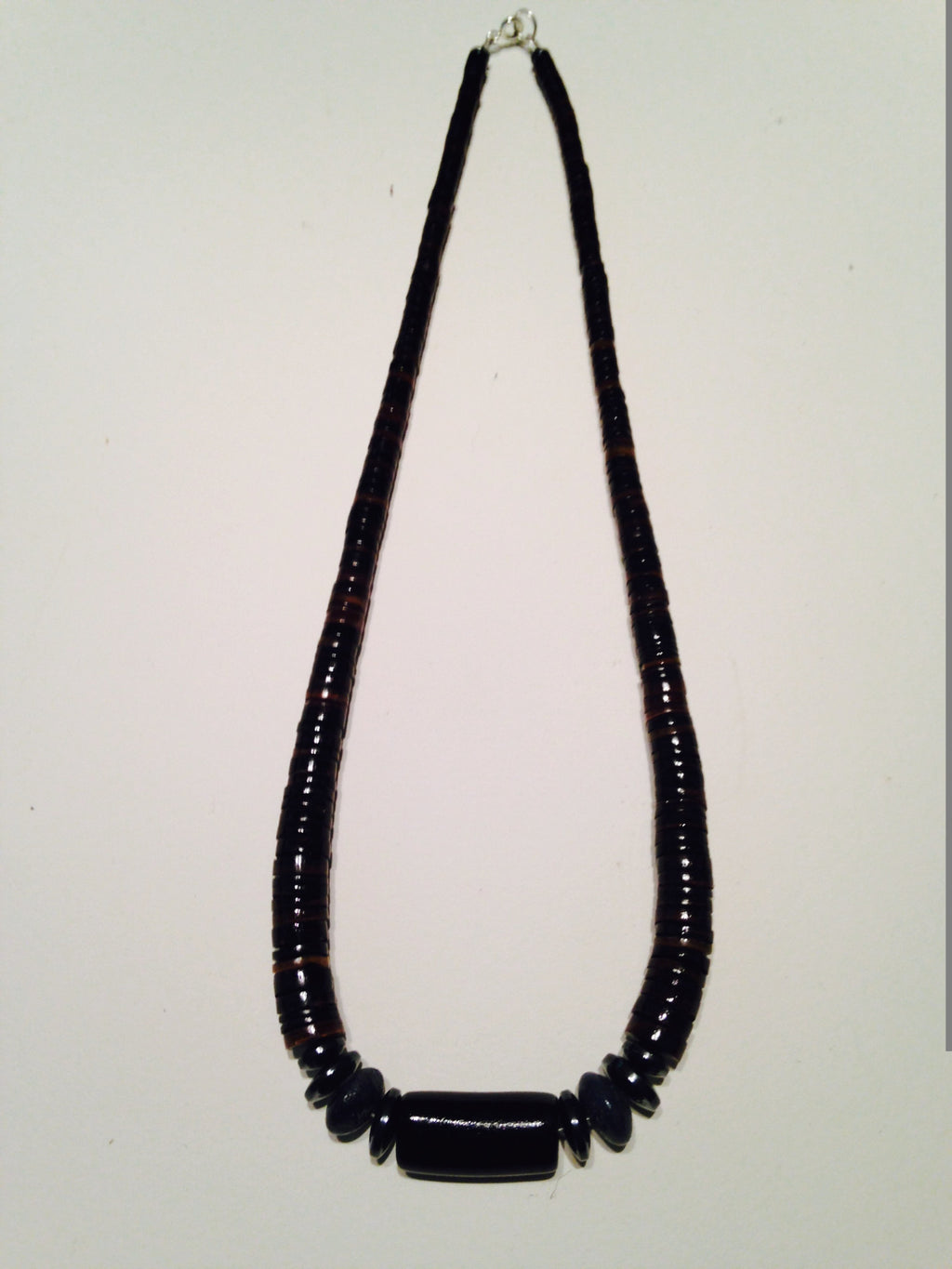 Black Coral and Shell necklaces