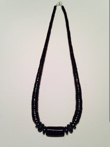 Black Coral and Shell necklaces