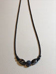 Blue Coral and Hematite Necklace