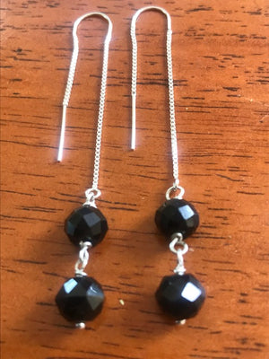 Black facetted Spinel